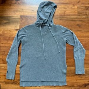 Athleta Grey Pullover Hooded Sweater Size XS